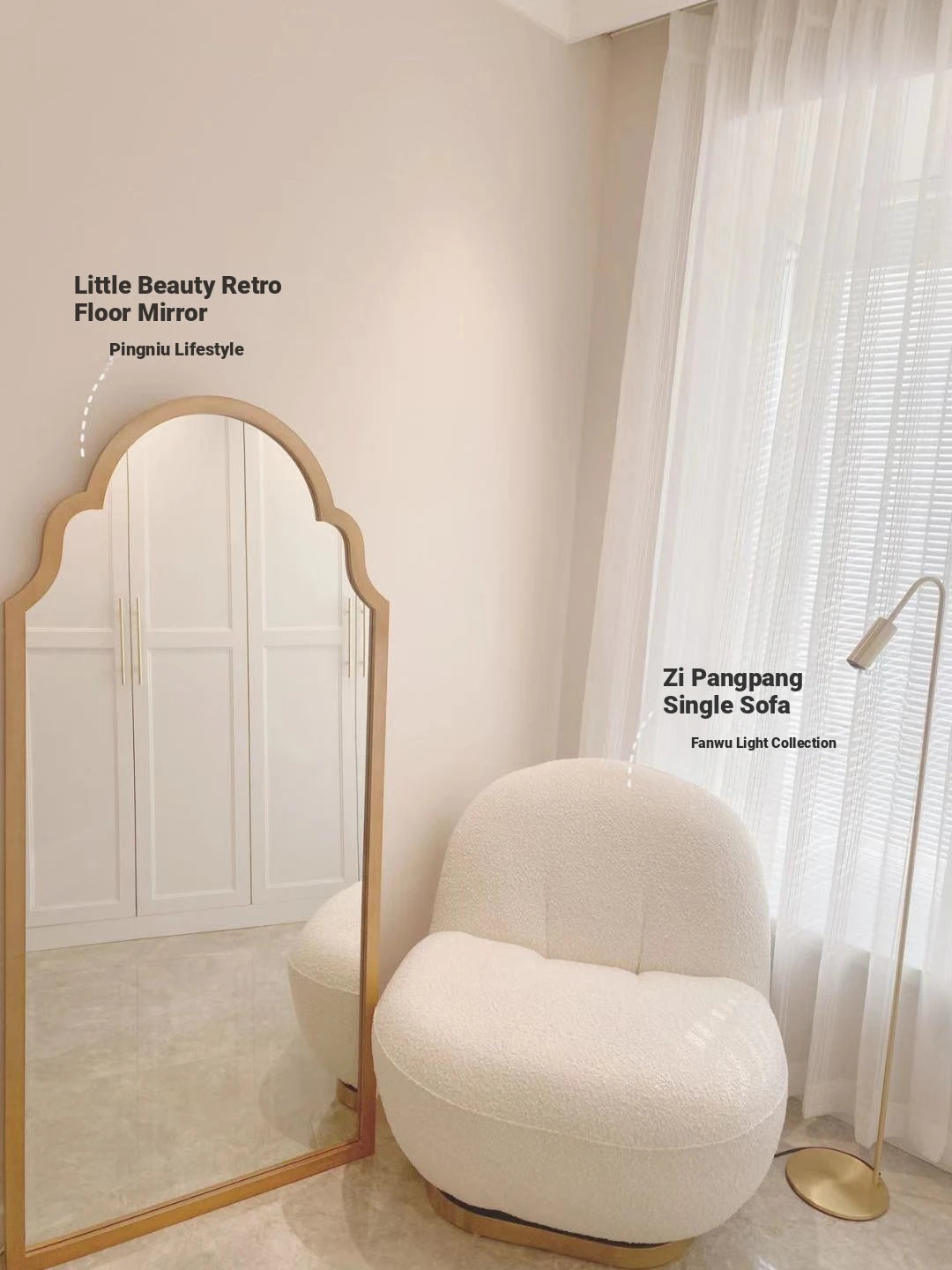 Elegant Beech Wood Mirror with Glass Finish - Stylish Home Décor Accent for Any Room hrn-5261