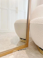 Elegant Beech Wood Mirror with Glass Finish - Stylish Home Décor Accent for Any Room hrn-5261