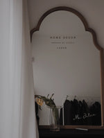 Elegant Beech Wood Mirror with Glass Finish - Stylish Home Décor Accent for Any Room hrn-5261