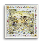 Elegant Beech Wood Mirror with Glass Finish - Stylish Home Décor Accent for Any Room hrn-5261