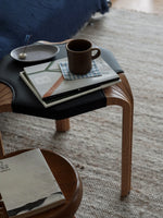 Stylish Cowhide and Ash Wood Stool - Modern Hexagonal Design for Any Space hrn-5262