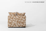 Luxurious Pine Chair with Down and Cotton-Ramie Upholstery – Perfect for Cozy Living Spaces hrn-5264