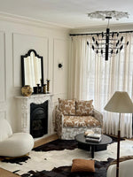 Luxurious Pine Chair with Down and Cotton-Ramie Upholstery – Perfect for Cozy Living Spaces hrn-5264