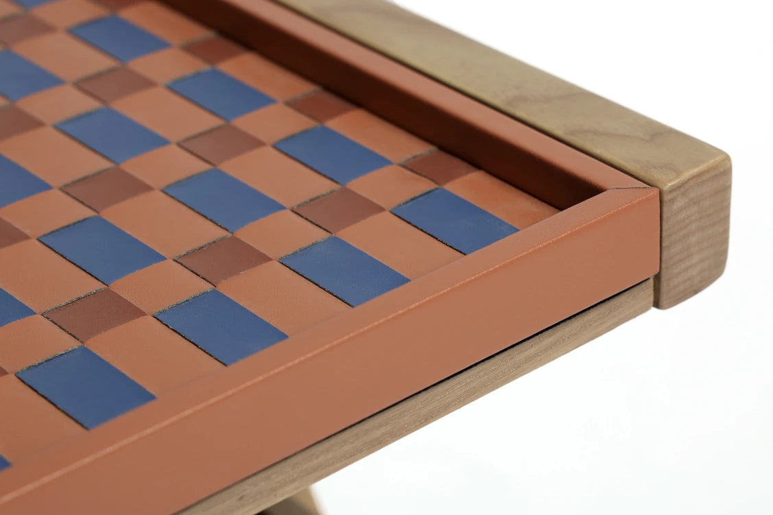 Stylish Elm Wood Nightstand with Removable Synthetic Leather Tray – Modern Multi-Functional Design hrn-5265