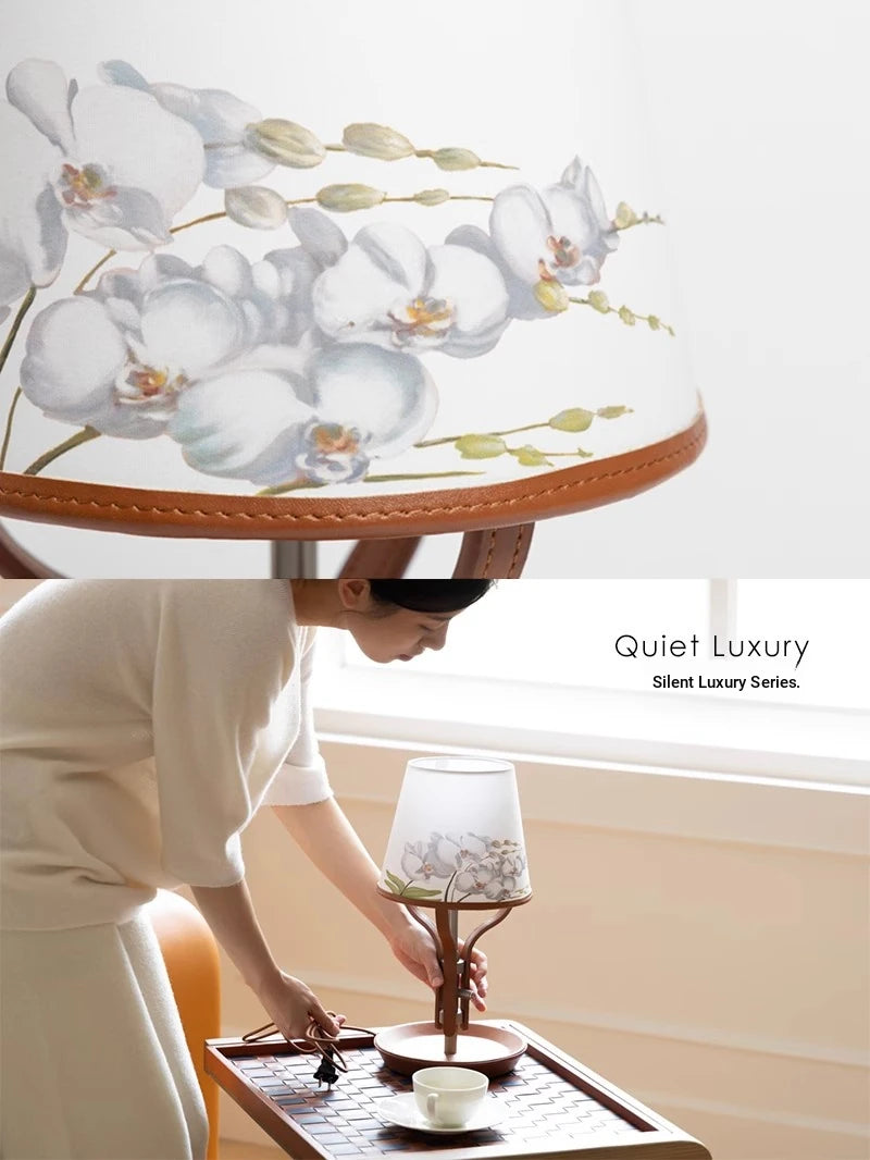 Stylish Elm Wood Nightstand with Removable Synthetic Leather Tray – Modern Multi-Functional Design hrn-5265