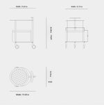 Stylish PU Leather Side Table with Stainless Steel Accents and Black Walnut Wood Base – Modern Decorative Accent for Living Room and Bedroom hrn-5267