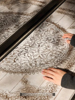 Stylish PU Leather Side Table with Stainless Steel Accents and Black Walnut Wood Base – Modern Decorative Accent for Living Room and Bedroom hrn-5267