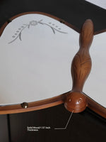 Unique Butterfly-Shaped Mirror with Solid Wood Frame - Hand-Cut Glass Design for Elegant Home Décor hrn-5268