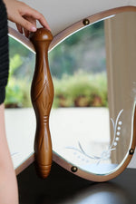 Unique Butterfly-Shaped Mirror with Solid Wood Frame - Hand-Cut Glass Design for Elegant Home Décor hrn-5268