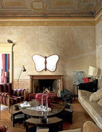 Unique Butterfly-Shaped Mirror with Solid Wood Frame - Hand-Cut Glass Design for Elegant Home Décor hrn-5268