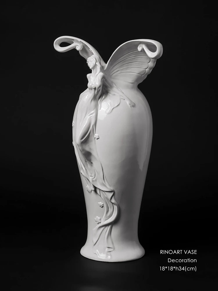 Unique Butterfly-Shaped Mirror with Solid Wood Frame - Hand-Cut Glass Design for Elegant Home Décor hrn-5268