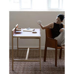 Stylish Ash Wood Chair with Synthetic Leather Upholstery – Modern Comfort for Your Home or Office hrn-5270