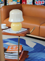 Elegant Metal and Oak Serving Cart with Copper Accents - Perfect for Entertaining hrn-5272