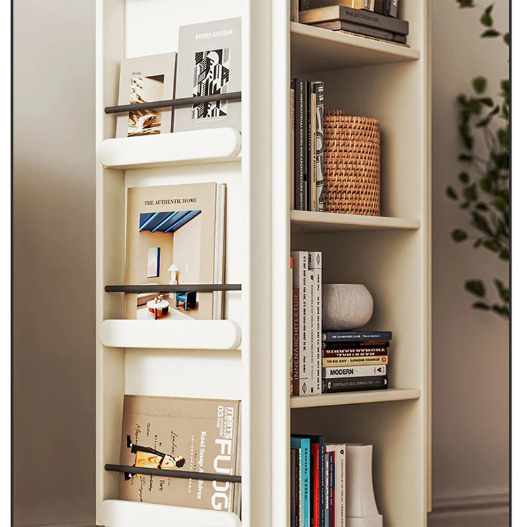 Stylish Solid Wood Storage Rack - Modern and Versatile Bookshelf for Home Organization hrvr-5081