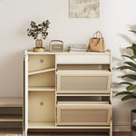Stylish Solid Wood Cabinet with Multi-Layer Design - Perfect for Modern Storage Solutions hrvr-5082
