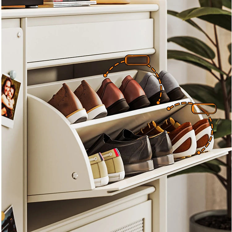 Stylish Solid Wood Cabinet with Multi-Layer Design - Perfect for Modern Storage Solutions hrvr-5082