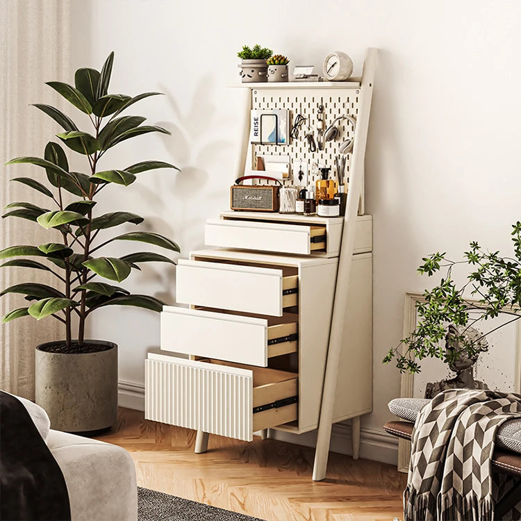 Stylish Solid Wood Pine Multi-Layer Cabinet with Functional Organizer – Perfect for Modern Living Spaces! hrvr-5084