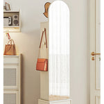 Elegant Solid Wood and Glass Full-Length Mirror – Stylish Multi-Layer Board Design for Home Décor hrvr-5085