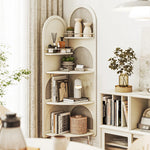 Stylish Solid Wood Rattan Weaving Cabinet - Elegant Curved Design for Modern Living Spaces hrvr-5086