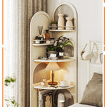 Stylish Solid Wood Rattan Weaving Cabinet - Elegant Curved Design for Modern Living Spaces hrvr-5086