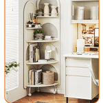 Stylish Solid Wood Rattan Weaving Cabinet - Elegant Curved Design for Modern Living Spaces hrvr-5086