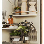 Stylish Solid Wood Rattan Weaving Cabinet - Elegant Curved Design for Modern Living Spaces hrvr-5086
