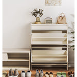 Stylish Solid Wood Cabinet with Multi-layer Design for Organized Storage Solutions hrvr-5088