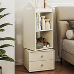 Elegant Solid Wood Multi-Layer Cabinet with Drawers – Stylish Storage Solution for Bedroom or Living Room hrvr-5089