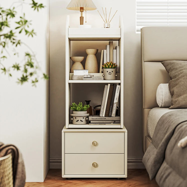Elegant Solid Wood Multi-Layer Cabinet with Drawers – Stylish Storage Solution for Bedroom or Living Room hrvr-5089