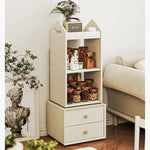 Elegant Solid Wood Multi-Layer Cabinet with Drawers – Stylish Storage Solution for Bedroom or Living Room hrvr-5089