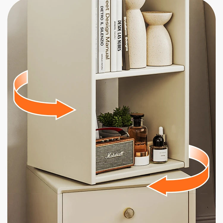 Elegant Solid Wood Multi-Layer Cabinet with Drawers – Stylish Storage Solution for Bedroom or Living Room hrvr-5089