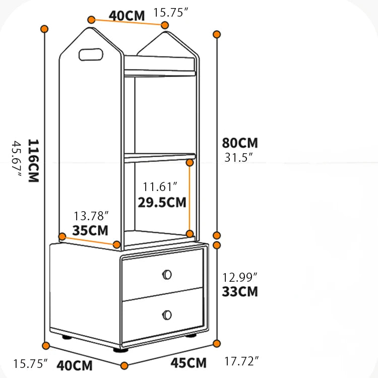 Elegant Solid Wood Multi-Layer Cabinet with Drawers – Stylish Storage Solution for Bedroom or Living Room hrvr-5089
