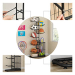 Multi-Tier Metal Sports Storage Rack for Balls & Equipment Organization hsen-2027