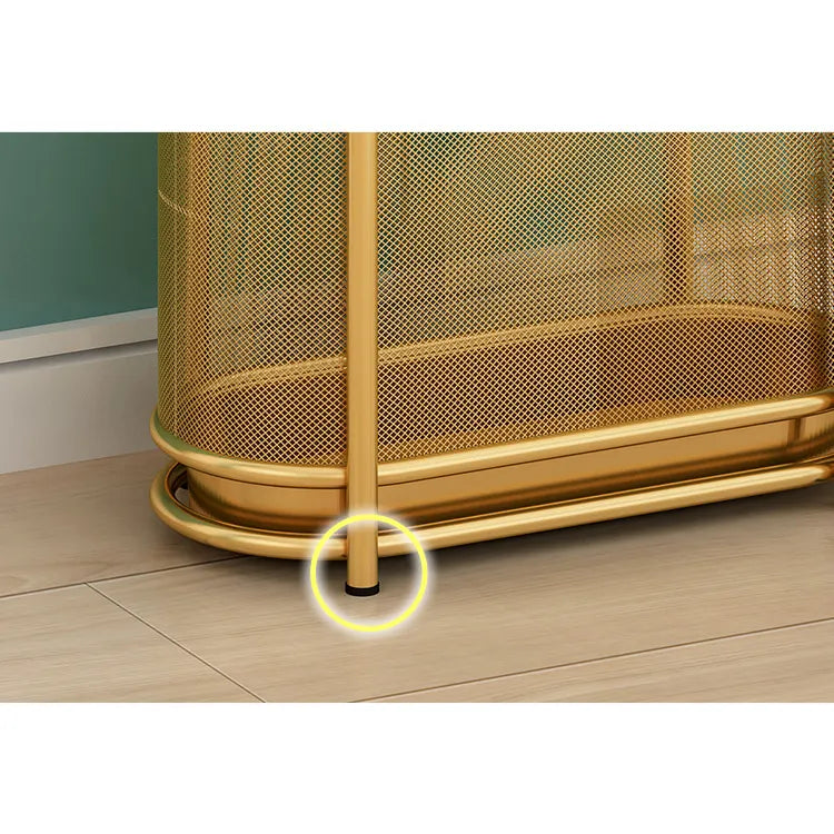 Elegant Gold Umbrella Stand Organizer – Stylish Metal Storage Rack for Entryway hsen-2031