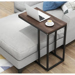 Industrial Chic Tea Table with Metal Frame and Wood Top - Perfect for Modern Living Spaces hsen-2032