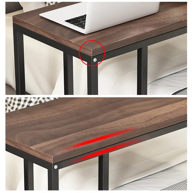 Industrial Chic Tea Table with Metal Frame and Wood Top - Perfect for Modern Living Spaces hsen-2032