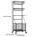 Adjustable Sports Equipment Storage Rack with Wheels - Perfect for Home and Garage Organization hsen-2033
