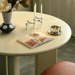 Modern Round Dining Table with Elegant Gloss Finish for Stylish Spaces hsj-2249