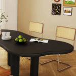 Sleek Contemporary White Oval Dining Table - Elegant Home Centerpiece hsj-2254