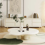 Modern White TV Cabinet with Sleek Minimalist Design for Stylish Living Rooms hsj-2260