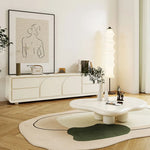 Modern White TV Cabinet with Sleek Minimalist Design for Stylish Living Rooms hsj-2260