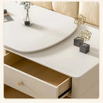 Modern Sintered Stone Tea Table with Storage Drawers for Elegant Living Rooms hsj-2264