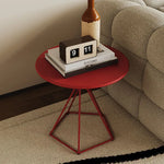 Modern White Minimalist Metal Frame Tea Table - Stylish Living Room Accent Piece hsj-2266