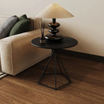 Modern White Minimalist Metal Frame Tea Table - Stylish Living Room Accent Piece hsj-2266