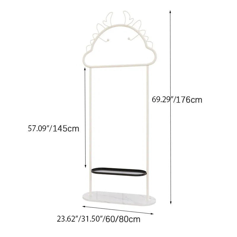 Elegant Marble Coat Hanger Rack with Stylish Cloud Design hsj-2267