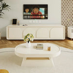 Modern Sleek White Tea Table - Elegant Design for Stylish Living Rooms hsj-2269