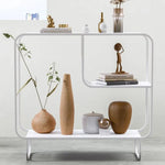 Modern White Metal Storage Rack - Sleek Design for Stylish Organization hsj-2275