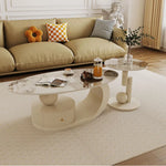 Sleek Sintered Stone Tea Table for Modern Living Room Decor hsj-2276