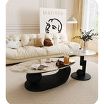 Sleek Sintered Stone Tea Table for Modern Living Room Decor hsj-2276