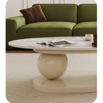 Sleek Sintered Stone Tea Table for Modern Living Room Decor hsj-2276